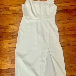 Aritzia Babaton 90s Slit Midi Dress in Espace